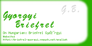 gyorgyi briefrel business card